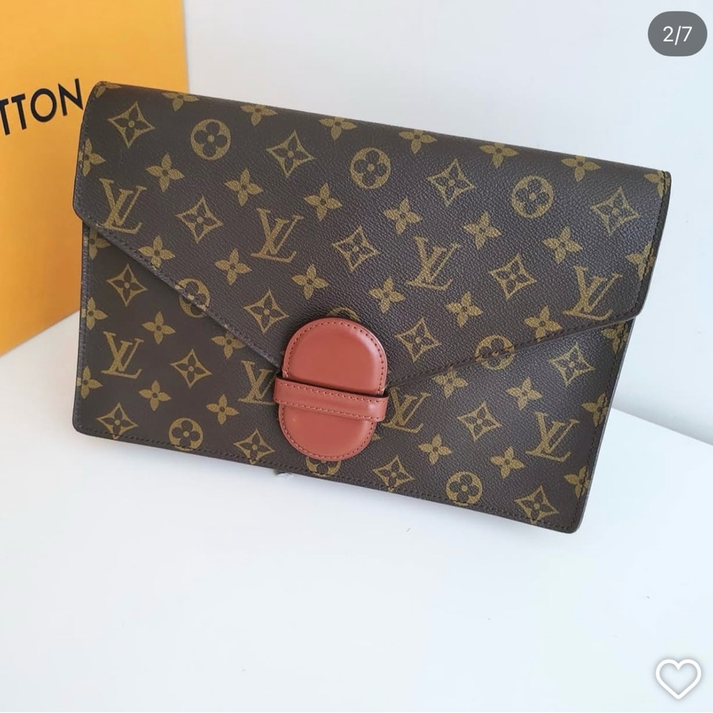 Authentic Louis Vuitton 1980s Vintage ranelagh monogram clutch - Picture 2 of 14
